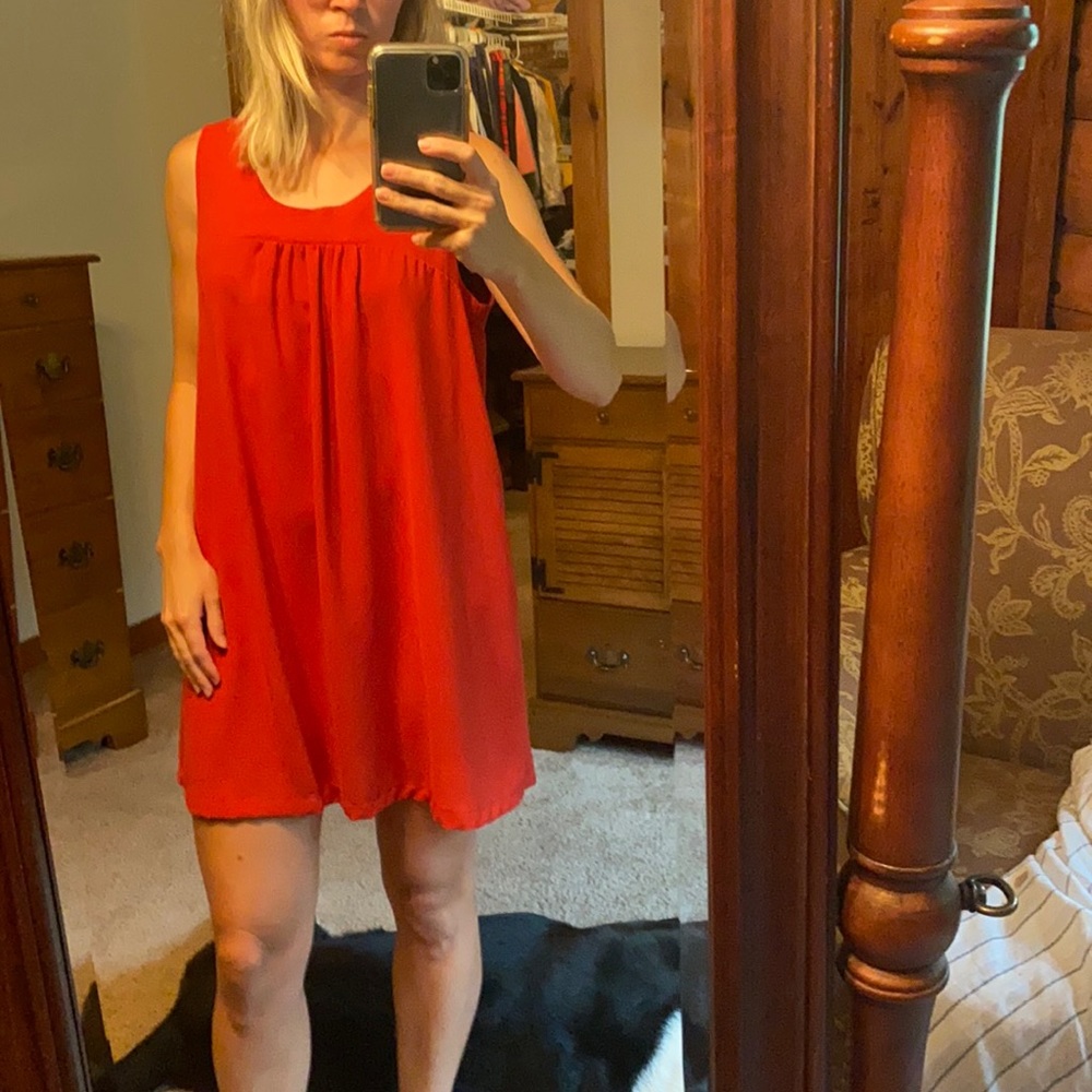 Red dress